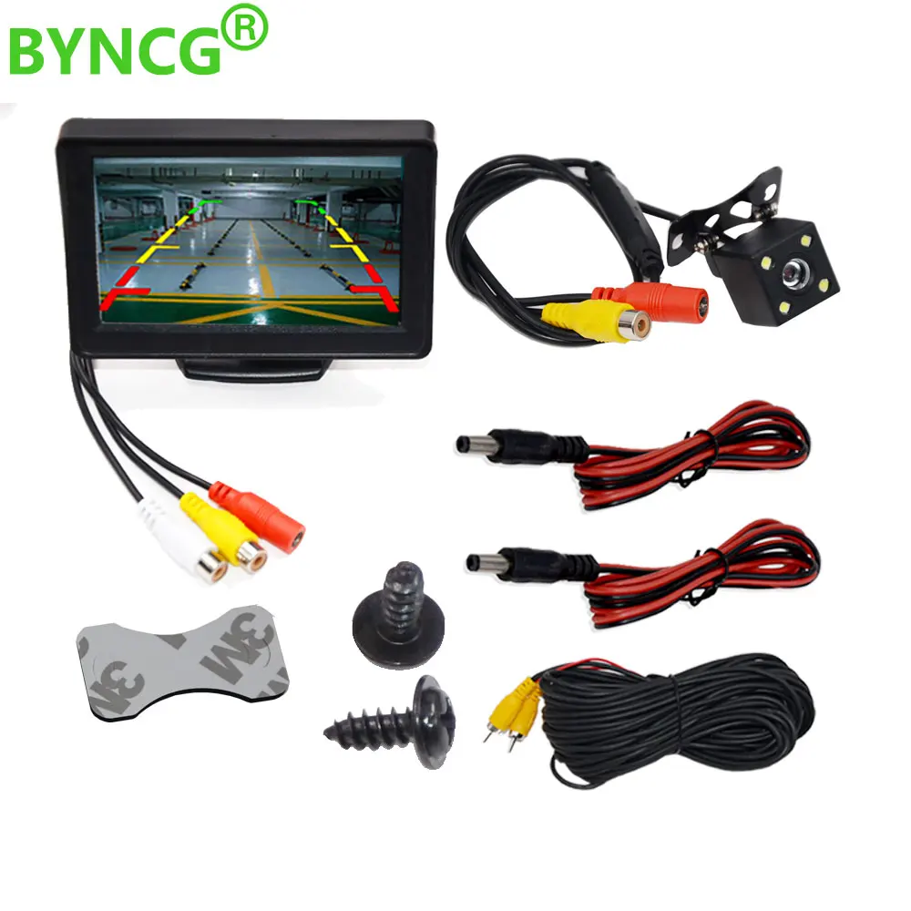 Parking-Backup-System Monitors Reverse-Camera Car Rearview BYNCG for LCD TFT NTSC PAL