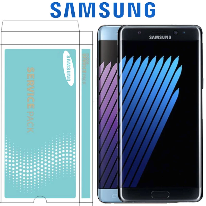 Оригинальный SUPER AMOLED экран 5 7 дюйма для SAMSUNG Note Fan Edition FE N930F N935F ЖК-дисплей