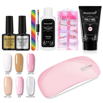 

1pc Manicure Set Gel Polish Base Top Coat Nail Kits Extension UV Gel Nail Dryer Electric Manicure Handle Kit