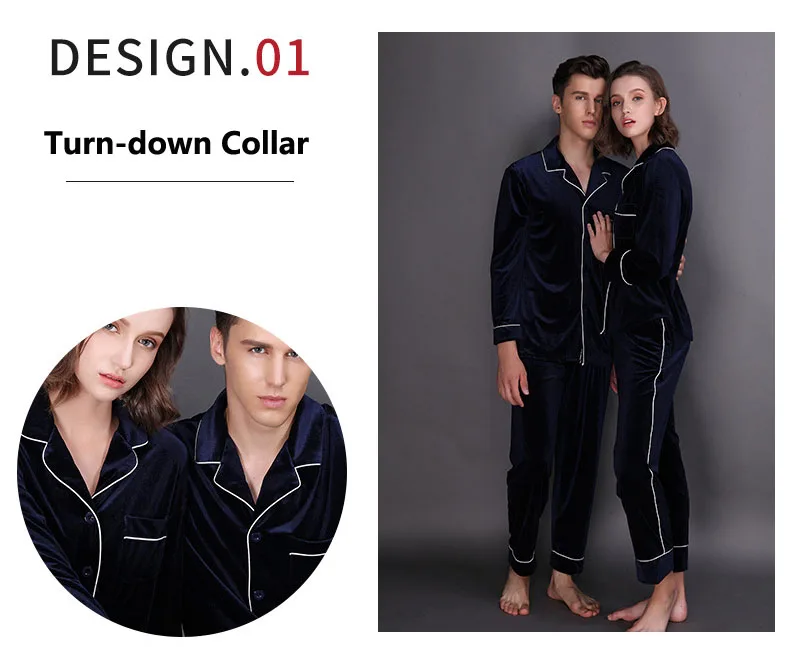 Коллекция 2019 года, большие размеры, велюровые пижамные комплекты для пар, 2 предмета, роскошная Домашняя одежда, длинные штаны с длинными