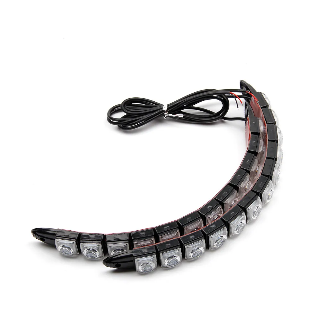 

2x COB Car DRL Driving Fog Light 6-20 LED Daytime Running Light Flexible Driving Lamp Bulb For ford focus mk2 #G10
