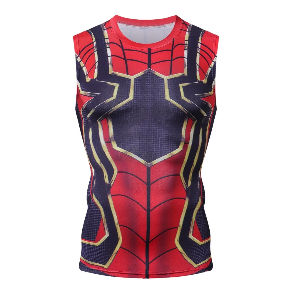 Iron Man Batman 3D Printed Marvel Superhero Tops Superman Bodybuliding