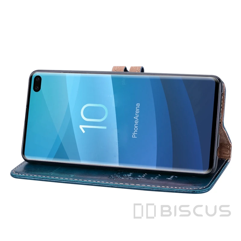 Винтажный кожаный флип чехол для Samsung Galaxy S10 Plus книжка с бумажником S10E чехлы