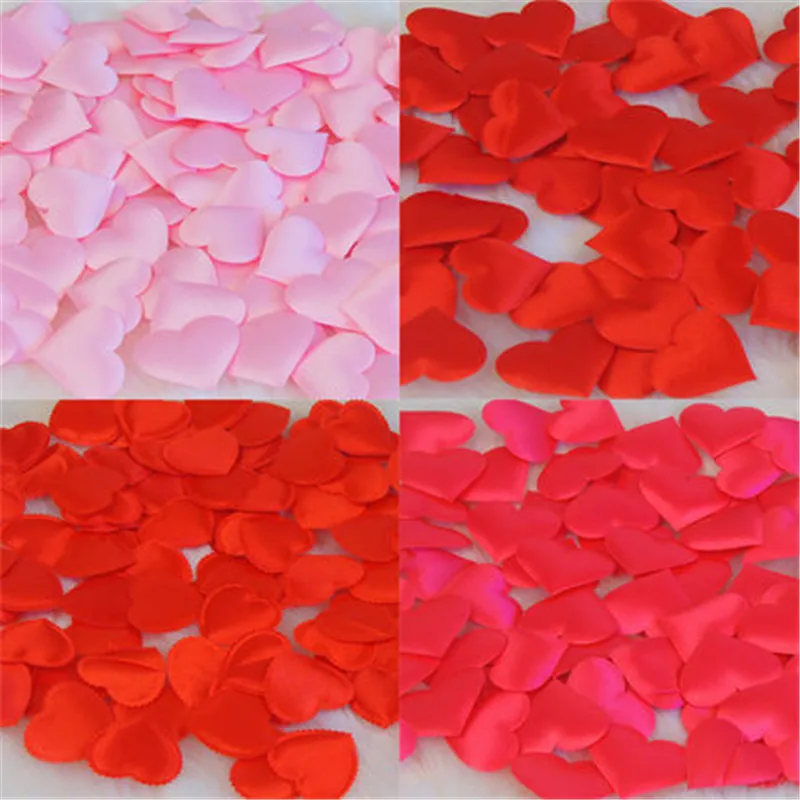 Artificial Sponge Heart Shaped Flower Petals 1000pcs 2cm Confetti Romantic Wedding Throwing