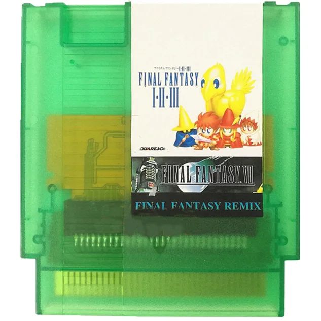 

Final Fantasy 7/1/2/3 Final Fantasy REMIX 72 Pins Game Card for 8 Bit Game Console English Language Support Save Progress