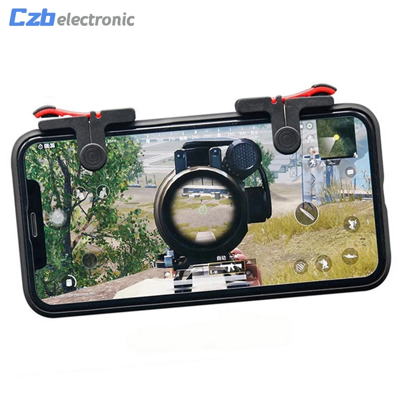 

D9 PUBG Mobile Game Controller Phone Grip With Joystick Fire Buttons Game Trigger for Android IOS Mobile Phone Gamepad