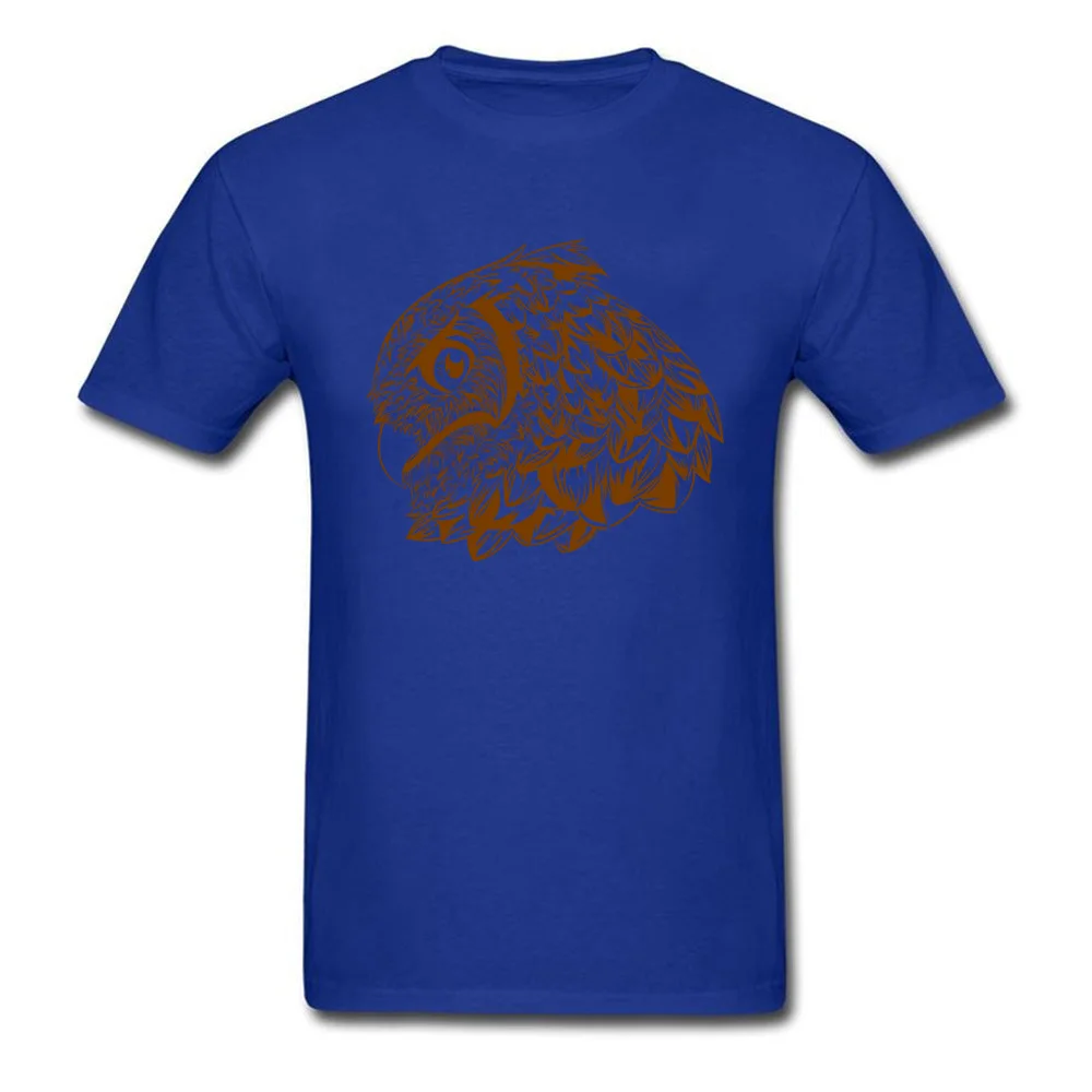 Print OWL Summer Short Sleeve NEW YEAR DAY Tops Shirt Special Crew Neck 100% Cotton Fabric Tee-Shirt Boy T Shirts OWL blue