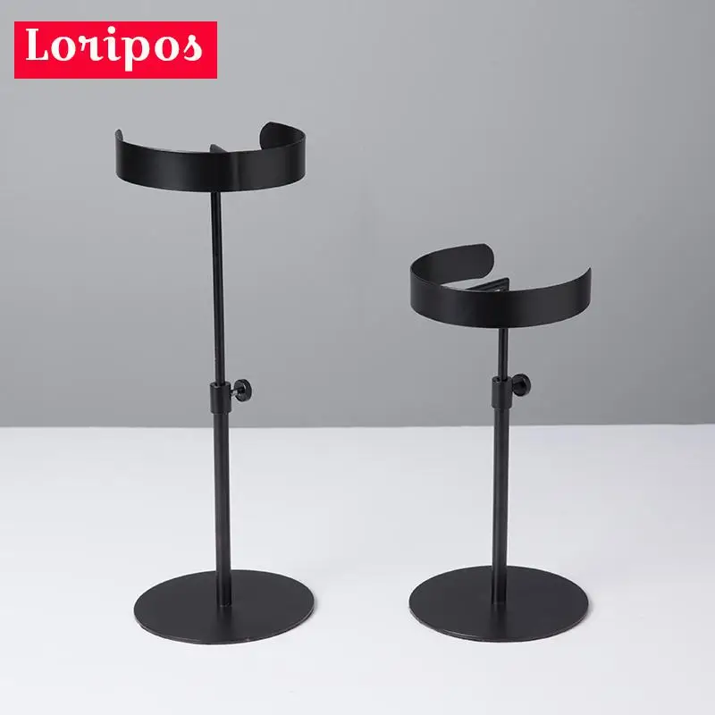 Metal Black Collar Display Racks Sleeve Display Holder Clothing Store