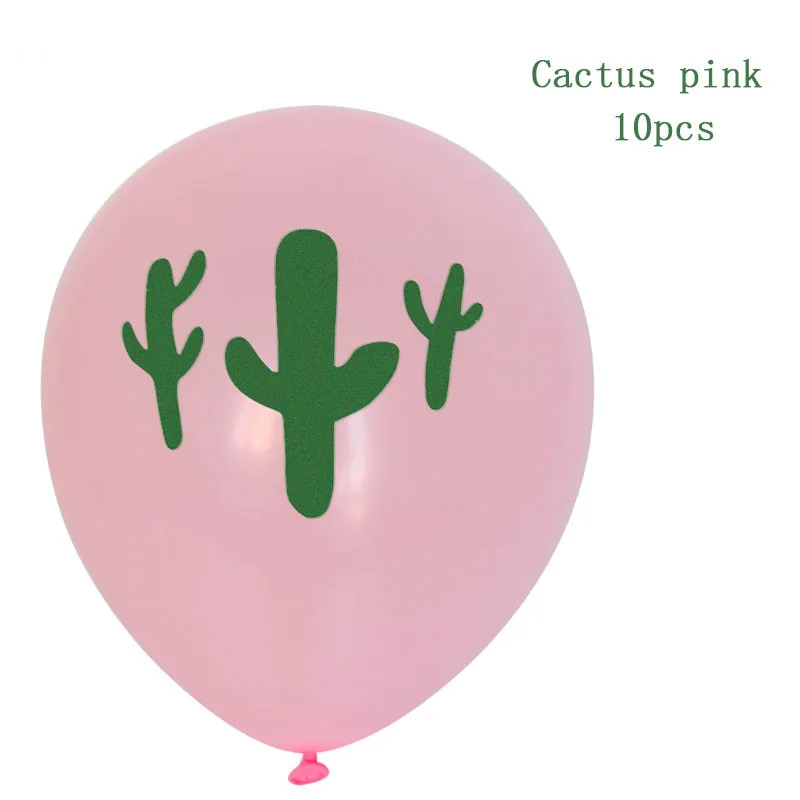 WEIGAO Cactus Theme Party Balloons Llama Animal Foil Balloons Kids Happy Birthday Toys Alpaca Cactus Balloons Inflatable Gifts - Цвет: 10pcs latex 1