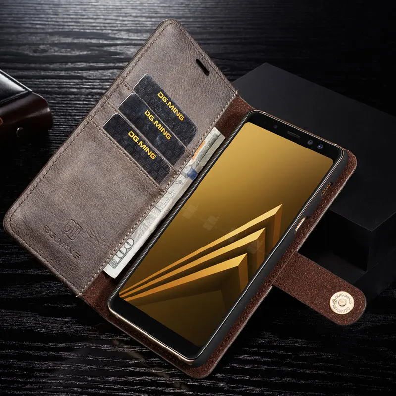  For Samsung A50 A40 A70 Phone Case Magnet Genuine Leather Wallet Stand Cover Fundas For Samsung Gal