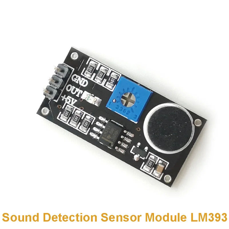 

Sound Detection Sensor Module LM393 Sound Sensor Horn Smart Car Special For Arduino