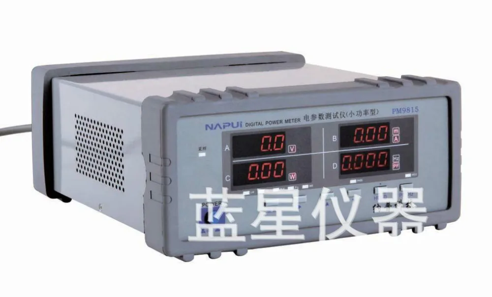 

Fast arrival PM9815 Bench TRMS Voltage Current Frequency Standby Low Power Meter Test Alarm 0.01W-600W