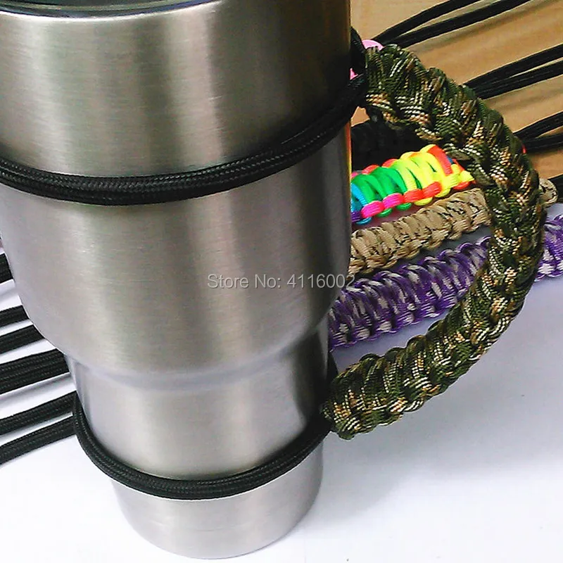 Paracord Handmade Handles for Stainless Steel Tumblers - Made in