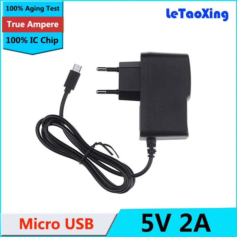 5V 2A V8 Micro USB зарядное устройство адаптер питания плоский разъем для Raspberry Pi Samsung Huawei