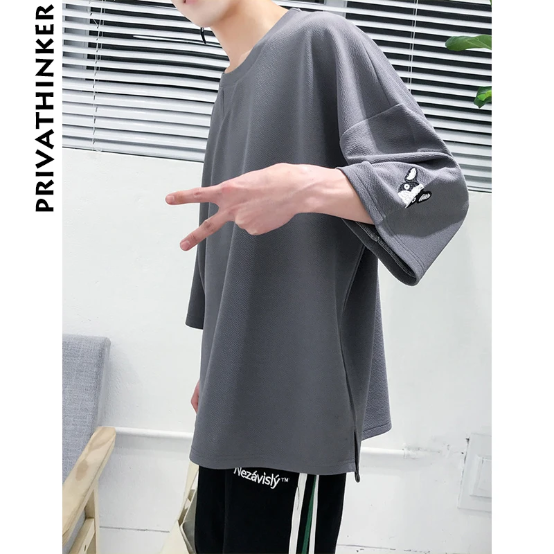 Download Privathinker 2018 Mens T shirt Oversized Three Quarter ...