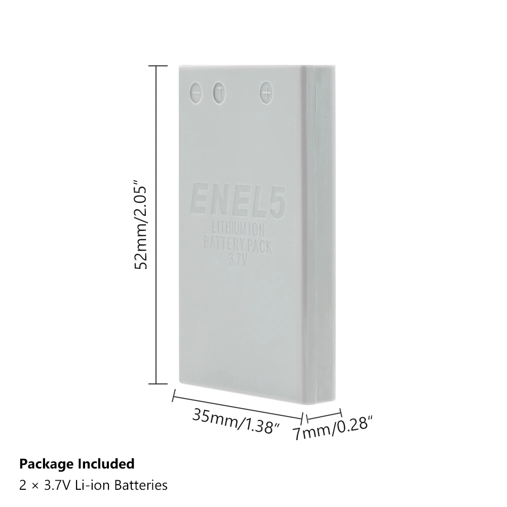 1/2 штук EN-EL5 ENEL5 RU EL5 3,7 V 1150 мА/ч, литий-ионный аккумулятор Камера Батарея для Nikon Coolpix 3700 4200 5200 5900 7900 P3 P4 P500 P510