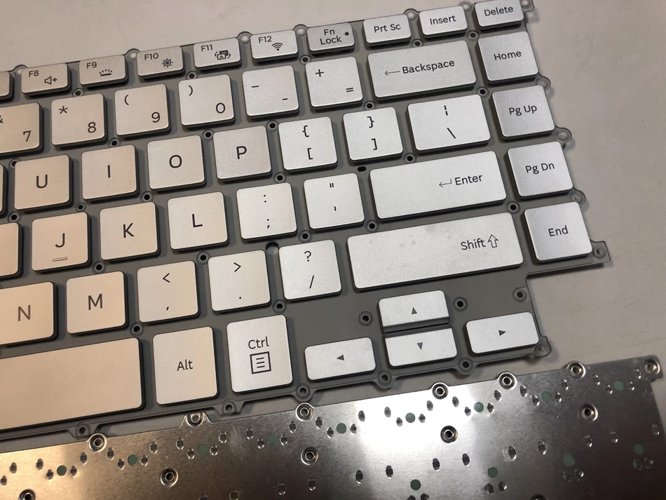 Серебряная клавиатура для ноутбука с подсветкой Samsung NP900X5N 900X5N английская
