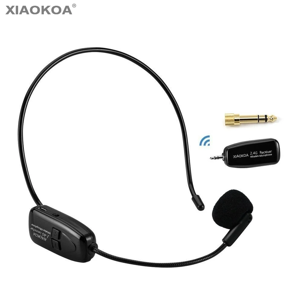 2,4G беспроводной петличный микрофон для усилителя голоса Камера Запись микрофоны телефон Iphone Android Youtube по XIAOKOA - Цвет: 2.4G Handset
