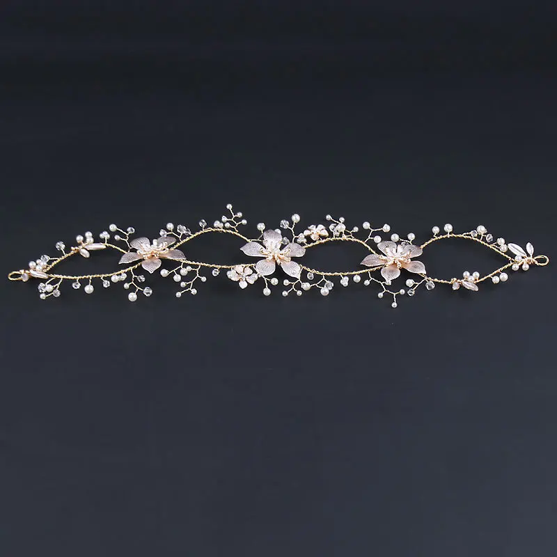 Woodqiqi diadema de oro complementos de boda para la cabeza accessori sposa tiare mariage
