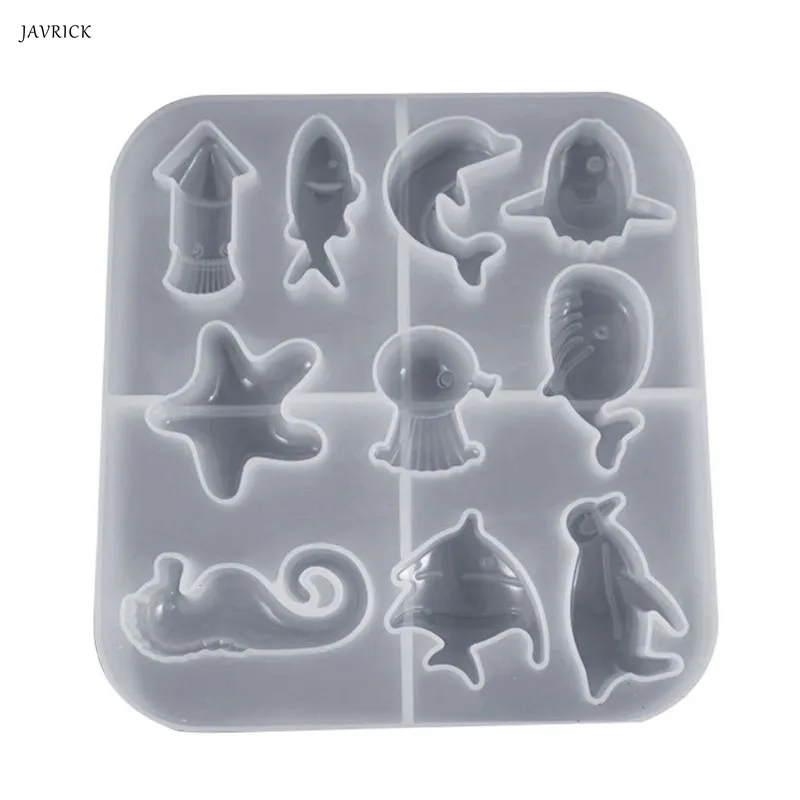 

DIY Jewelry Marine Style Crystal UV Epoxy Mold Creative Starfish Penguin Shape Collection Silicone Molds