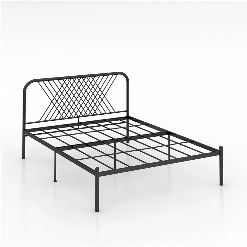 Modern contracted iron frame bed double bed 1.8 meters adult iron bed 1.5 meters single princess bed iron art bed child bed