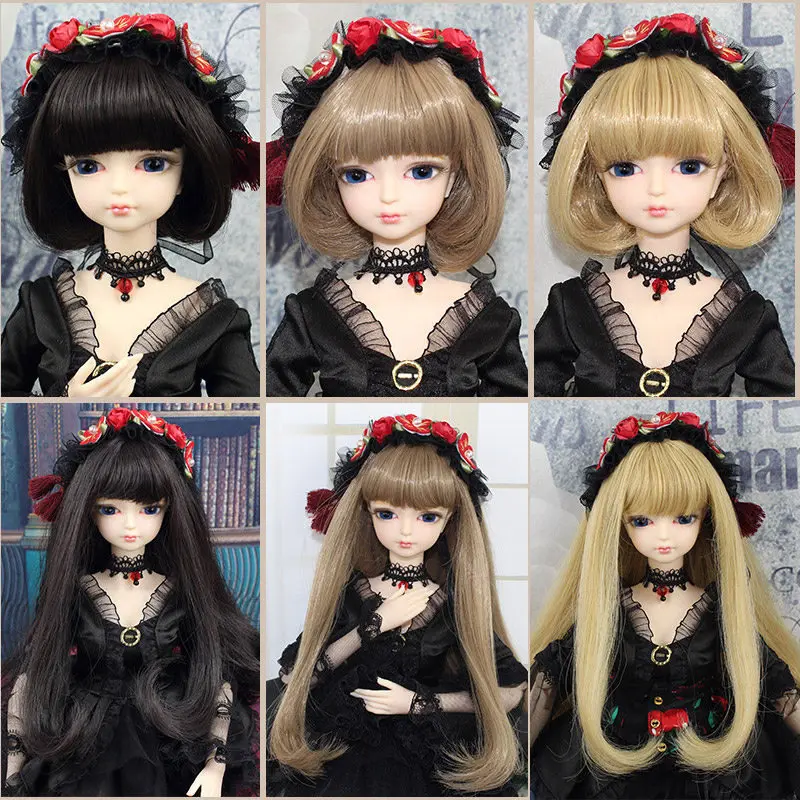 Мода 18 ''45 см BJD кукла с различными волосами стиль высокого класса черное платье тело шарнир Кукла для девочки в качестве подарка на день рождения