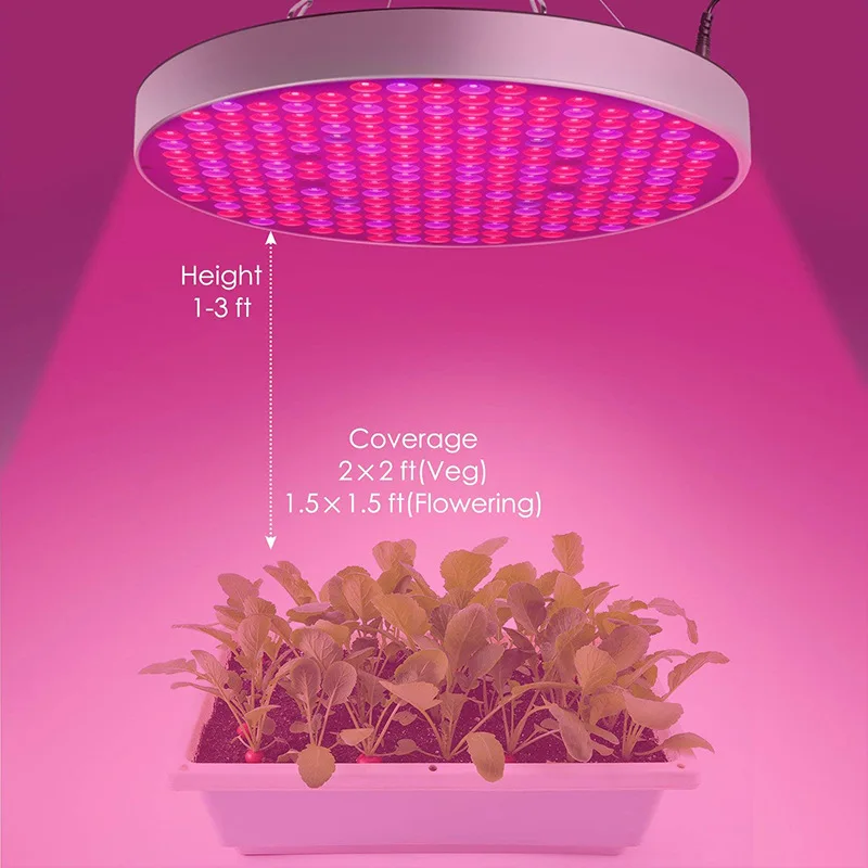 50 Вт Светодиодный светильник для выращивания растений с полным спектром 110 В 220 В 2835 SMD красный синий светильник для выращивания растений ИК УФ лампа для выращивания растений