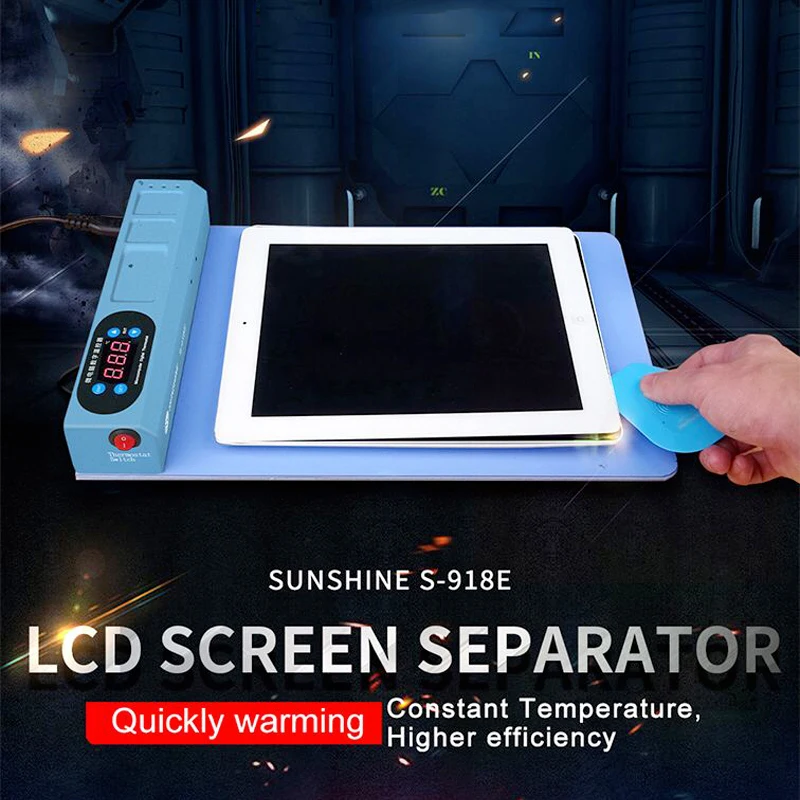 

SUNSHINE S-918E LCD Blue Screen Splitter Heating Stage Separator Pad For iPhone iPad LCD Screen Separator Tool