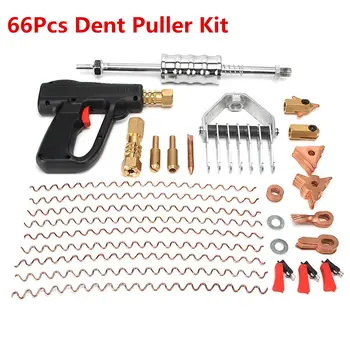 

66pcs Dent Repair Puller Kit Car Body Dent Spot Repair Removal Device Welders Stud Mini Welding Machine Pulling Hammer Tool Kit