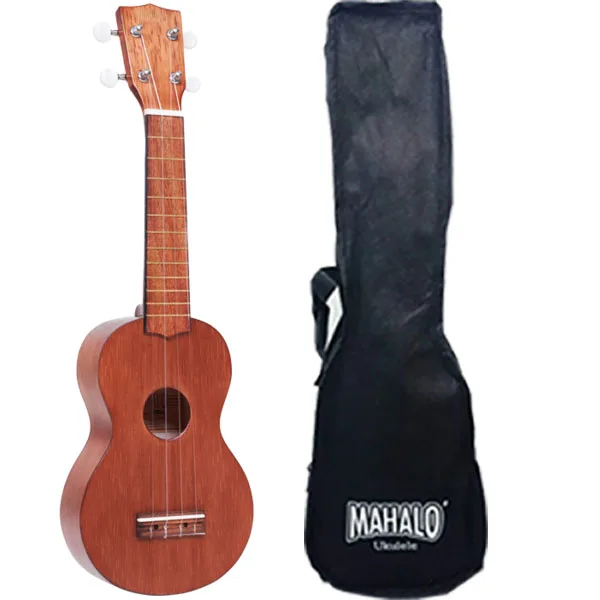 Mahalo MK1TBR Укулеле сопрано с чехлом, цвет Transparent Brown, серия Kahiko