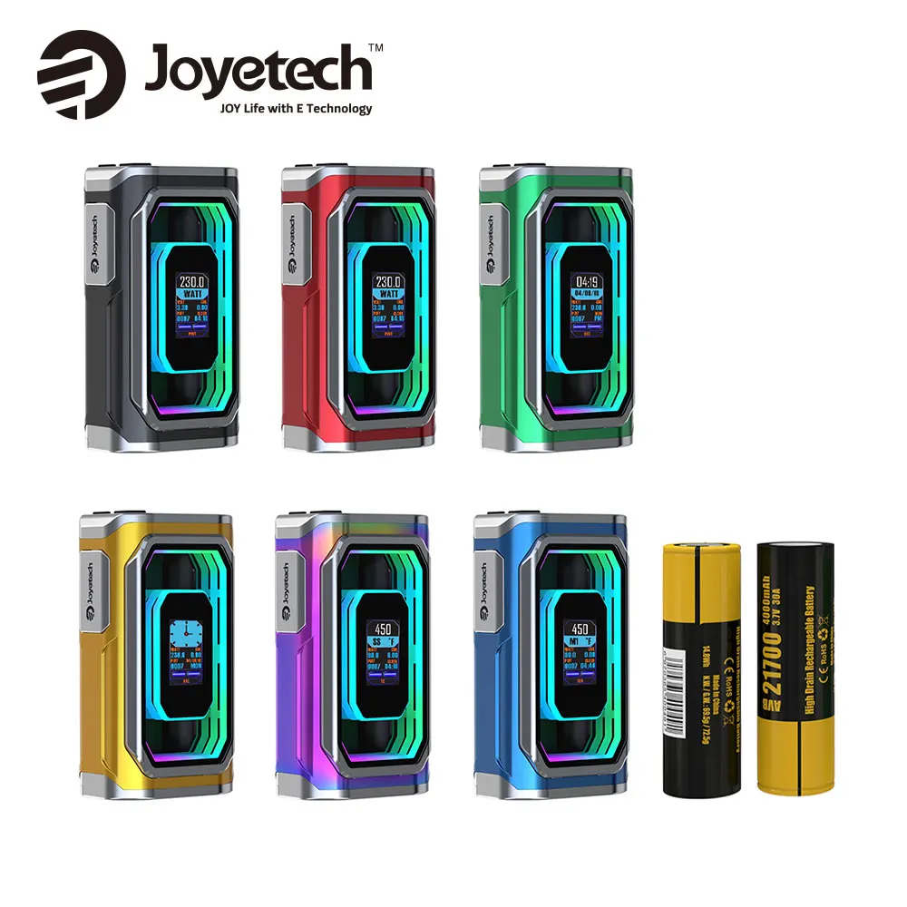 

Original Joyetech ESPION Infinite 21700 230W TC Box MOD 8000mAh with 0.96-inch TFT Color Display & 230W Max Output Ecig Vape Mod