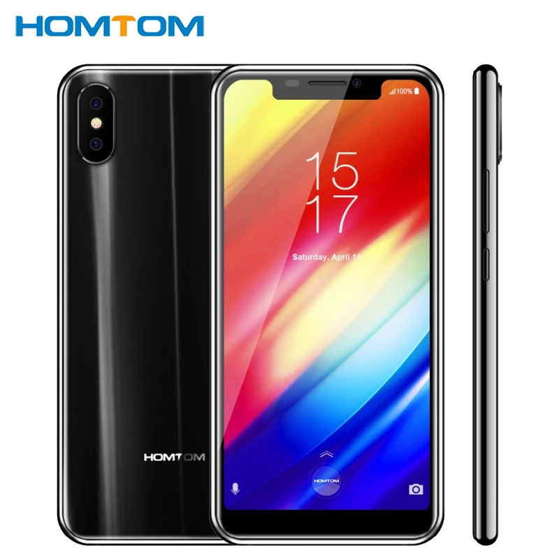 Оригинальный HOMTOM H10 мобильный телефон 5,85 inch 4 GB Оперативная память 64 Гб Встроенная память MTK6750T Octa Core Android 8,1 3500 mAh Face ID отпечатков пальцев