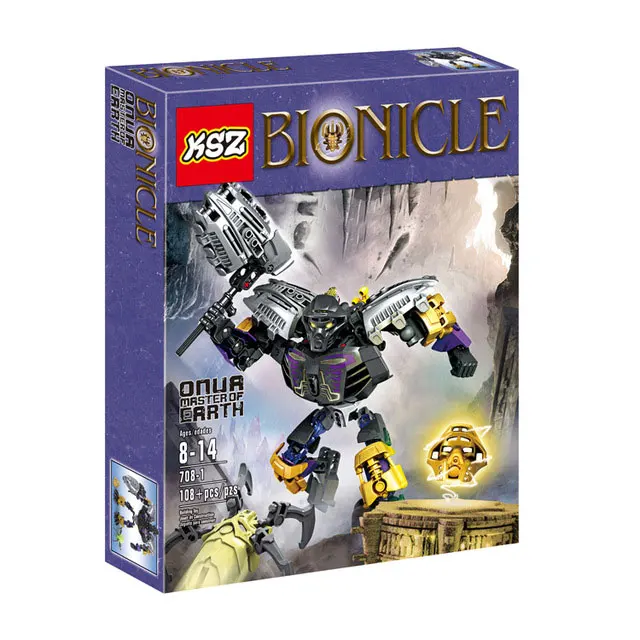 

Reedcall Bionicle Onua Master of Earth Building Toy Compatible Legoings Bionicle 70789 Construction Toys