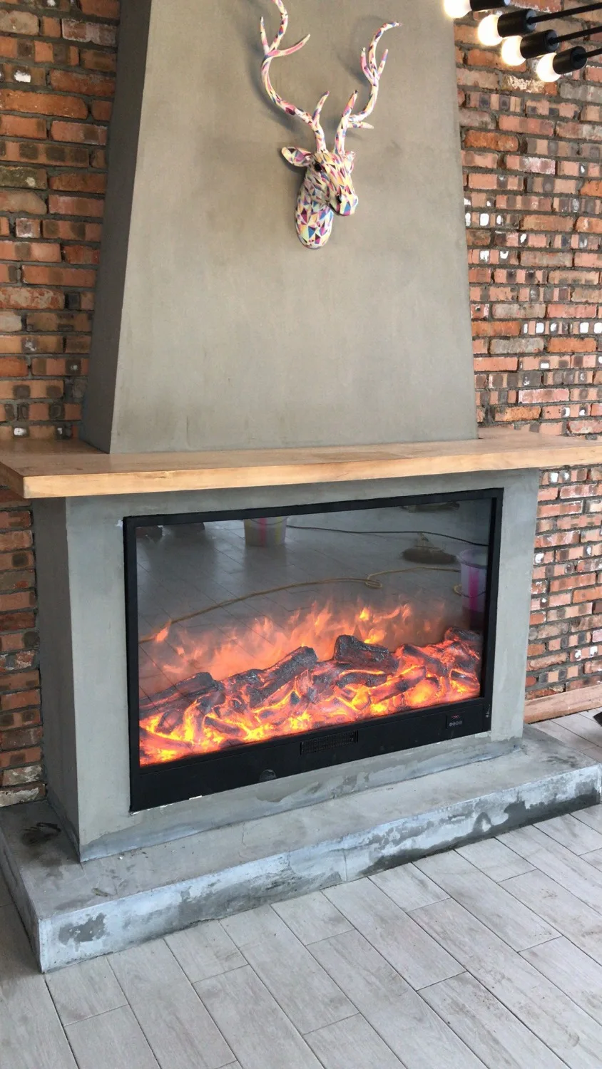 

free shipping customized 940mm insert electric fireplace