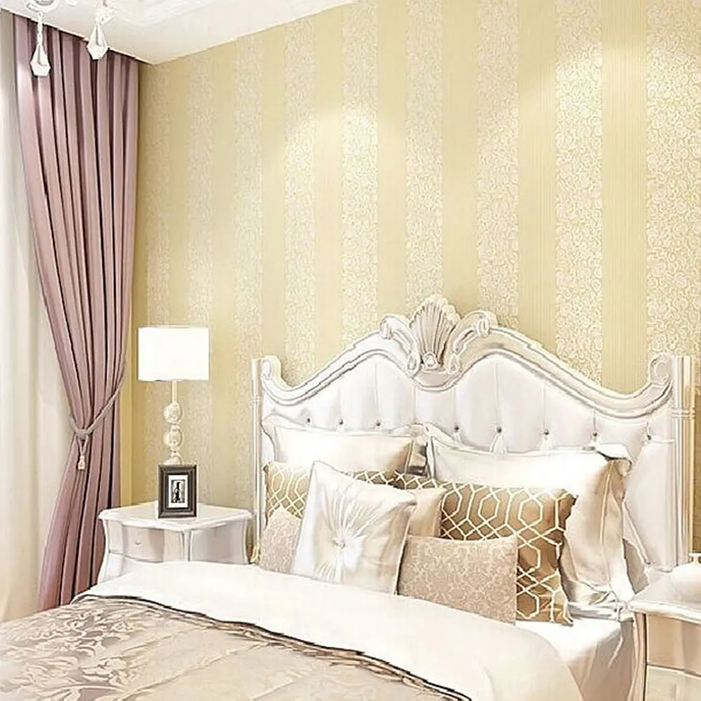 53 سنتيمتر × 9.5 M 3D الأوروبية دمشق شريط PVC جدار ملصقا تنقش الأطفال غرفة نوم باب خزانة ملابس سطح المكتب غير خلفية قماش