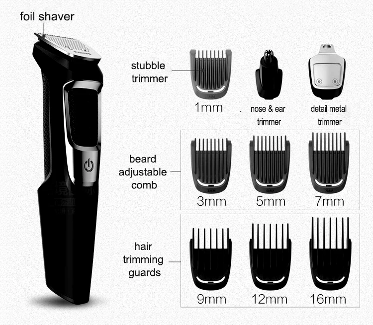 philips norelco series 5000 multigroom 18pc men's rechargeable electric trimmer