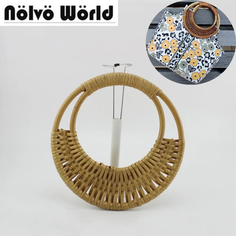 1 pairs=2 pieces,20cm Natural cane handles for sewing crafts,Rattan
