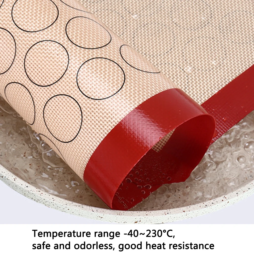 Антипригарное Силиконовое противень антипригарный коврик круг Macaroon подкладочный лист кухня коврик для раскатки теста лайнер инструмент