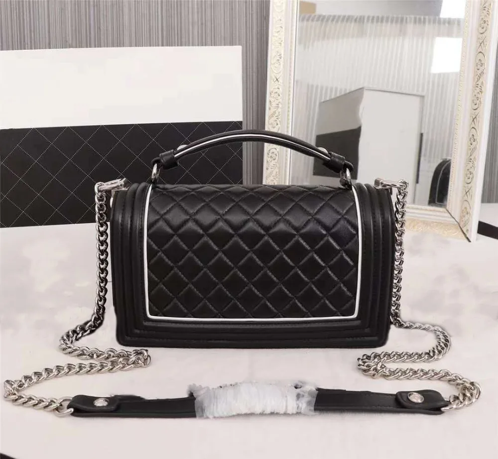 

Famous luxury brand, 100% leather women's cross-body bag fashion single-shoulder bag, 2019 new women's fashion handbag