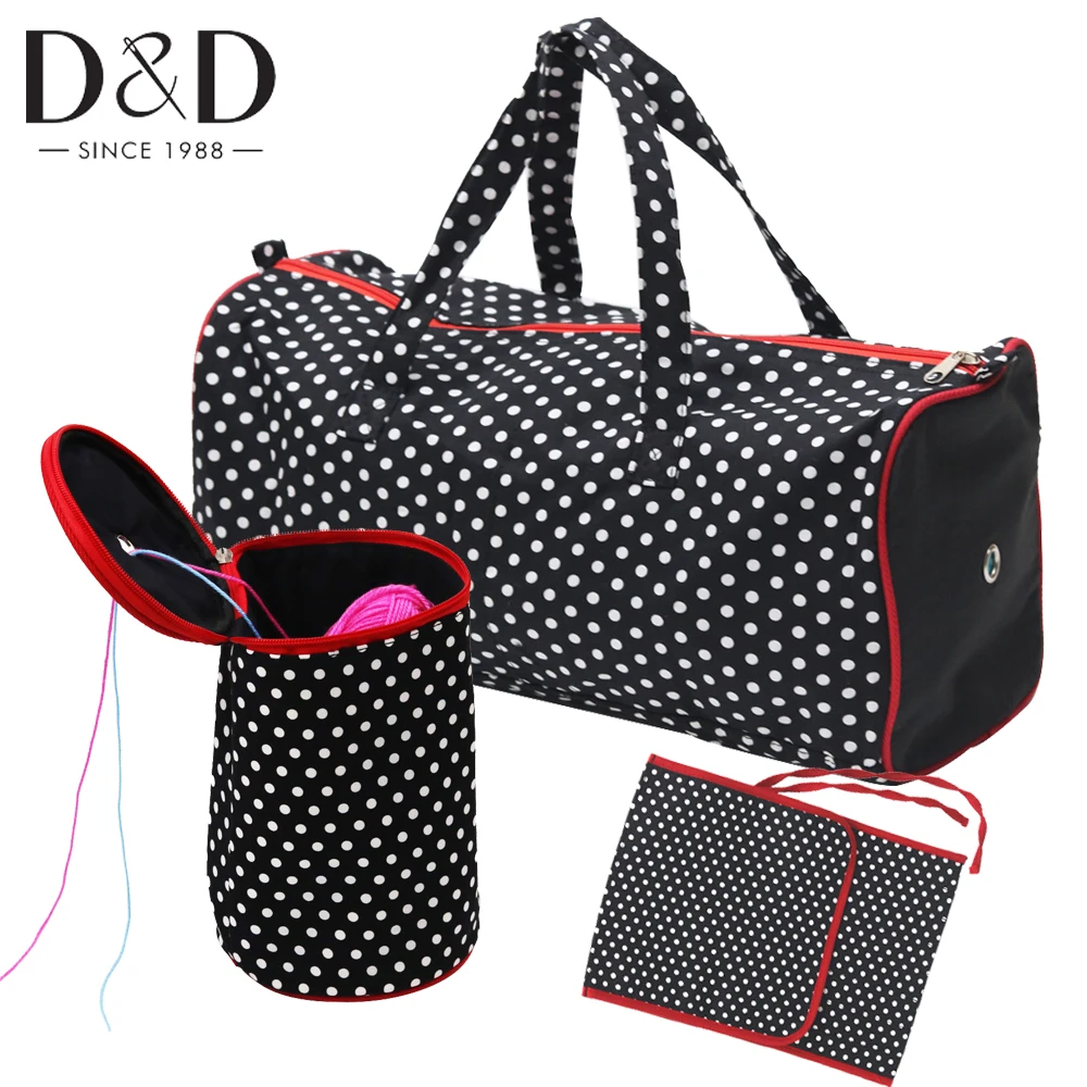 

Household Multifunction Yarn Organizer Knitting Needles Storage Bag Crochet Hook Bag Needlework Tools Storage Accessories