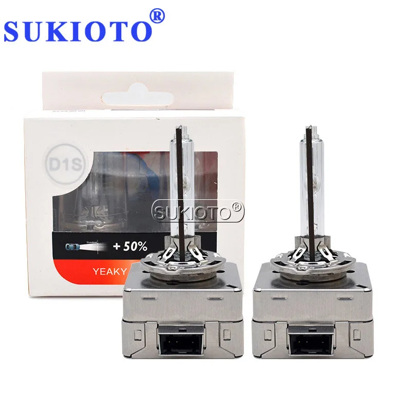 SUKIOTO Original 35W Yeaky HID Xenon Bulb D1S D3S Car Headlight HID Bulb 35W D2S D2R D4R D4S 4500K 5500K 6500K Yeaky Xenon Bulb (4)