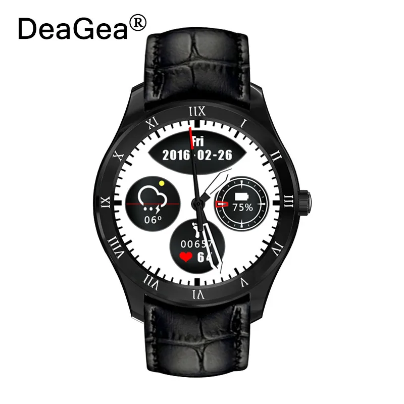 DeaGea Q5 smart watch AMOLED Round Touch Screen support multilanguages SIM Card Connectify Fashion font b