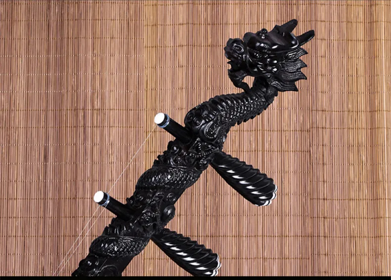 Handmade Chinese Erhu 2 Strings National Musical Instrument erheen Ebony Dragon Head Huqin Strik Handmade Chinese Erhu 2 Strings National Musical Instrument erheen Ebony Dragon Head Huqin Strik