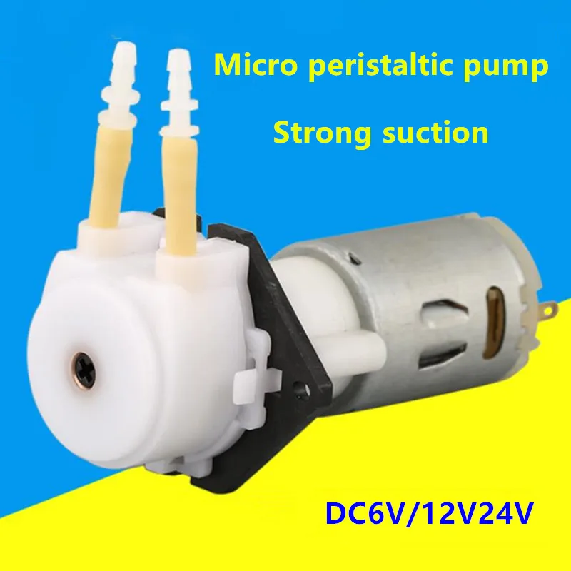 

6V/12V/24V DC gear deceleration peristaltic pump slow flow
