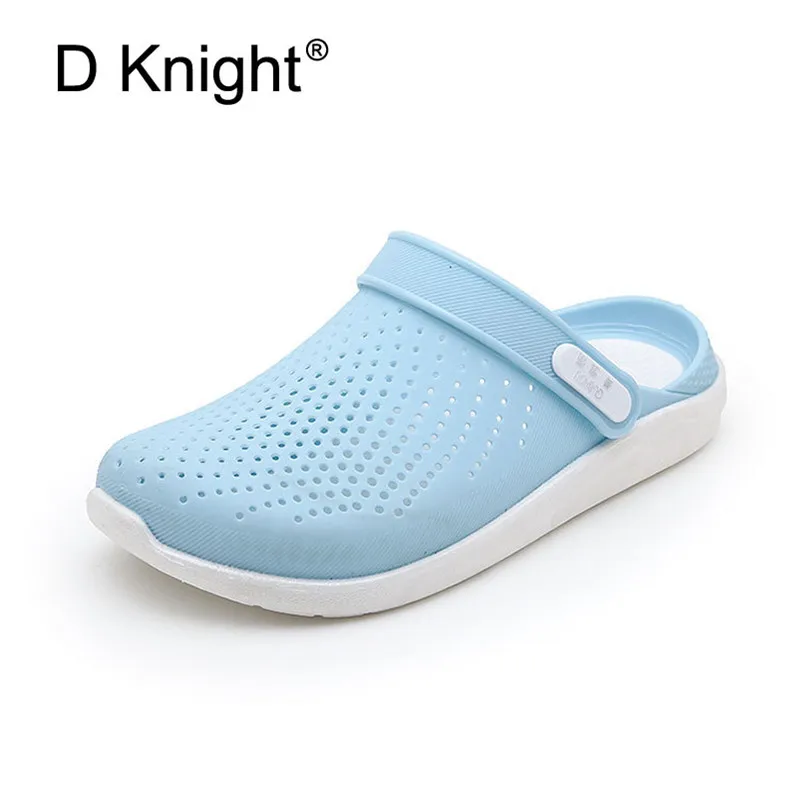 

2019 Female Hole Jelly Shoes Summer Casual Beach Shoes Woman Comfortable Pregnant Women Slippers Round Toe Jelly Garden Slides