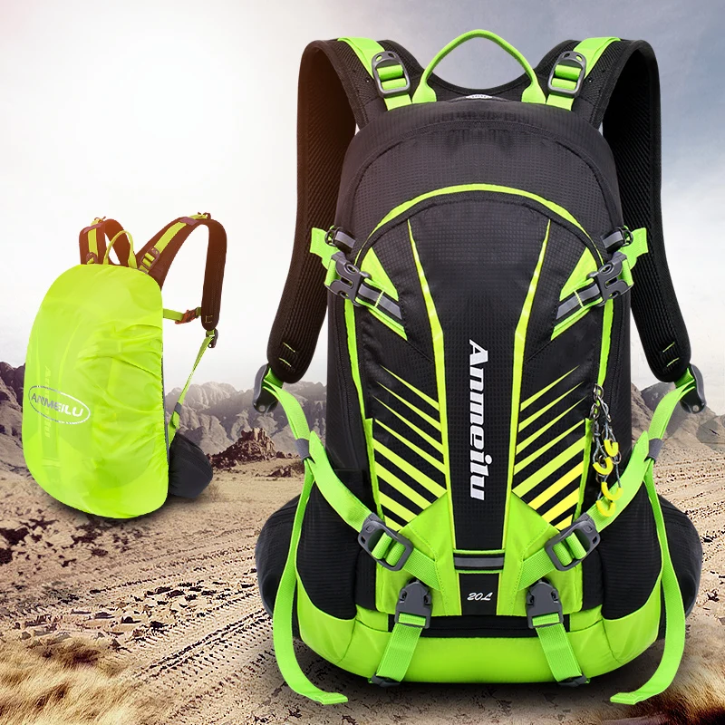 20L водонепроницаемый рюкзак для активного отдыха, большой емкости Походное питье рюкзак для мужчин, спортивные походные дышащие сумки с дождевой крышкой