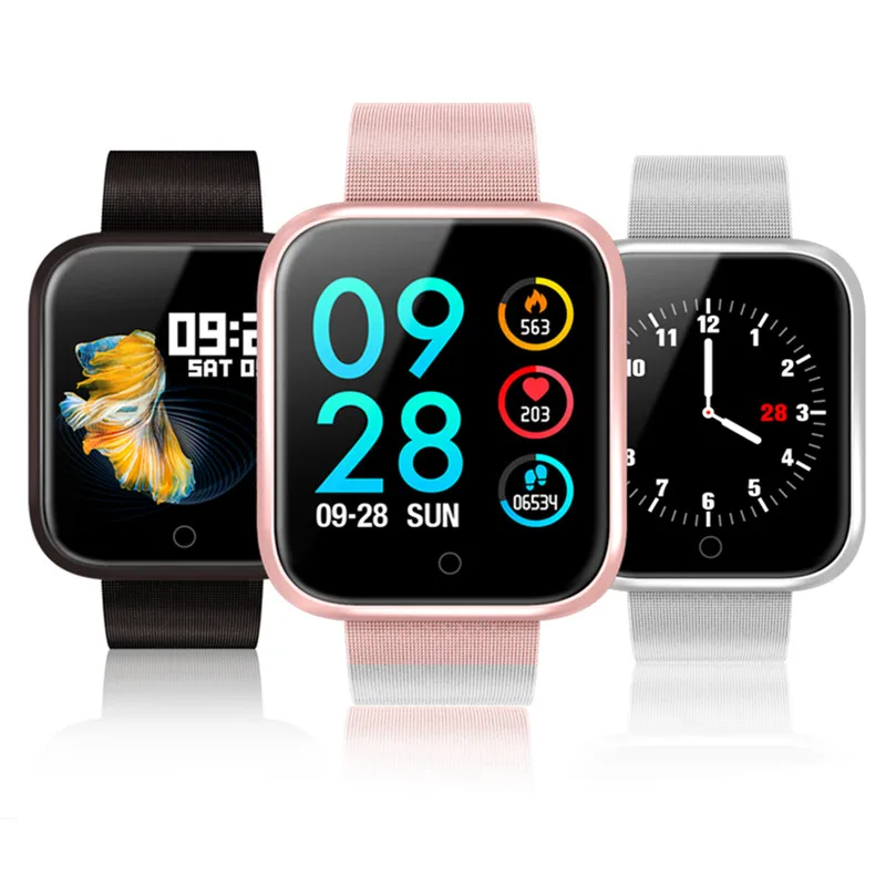 

P70 women Smart Watch Bracelet With Blood Pressure Heart Rate Monitor Pedometer Fitness Tracker Smartwatch for Android IOS