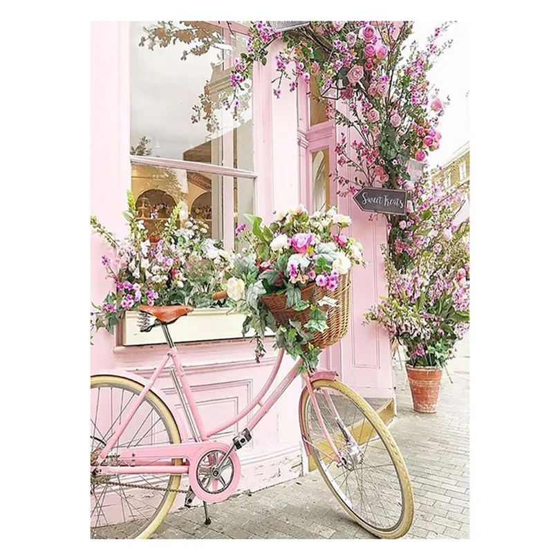 flowers Diy diamond embroidery flower 5D diamond painting modern Floral cross stitch rhinestone painting decor #3A08 (11)