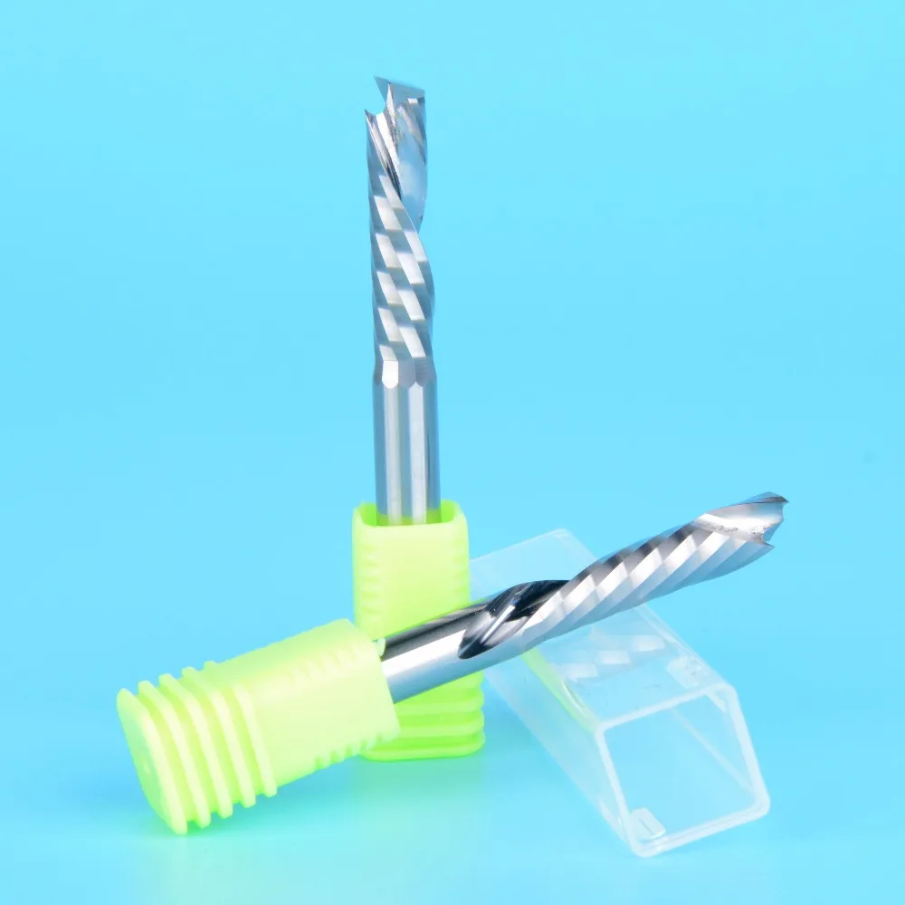

2pcs Up Down Cut 5x22MM Single Flute AAA Solid Carbide CNC Router Endmill Compression Wood Tungsten End Milling Cutter Tool Bit