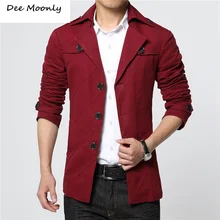 M-4XL Männer Jacke 2016 Neue Ankunft Herrenmode Solide anzug jacke Lässig Frühjahr und herbst und winter Mäntel herren kurze graben